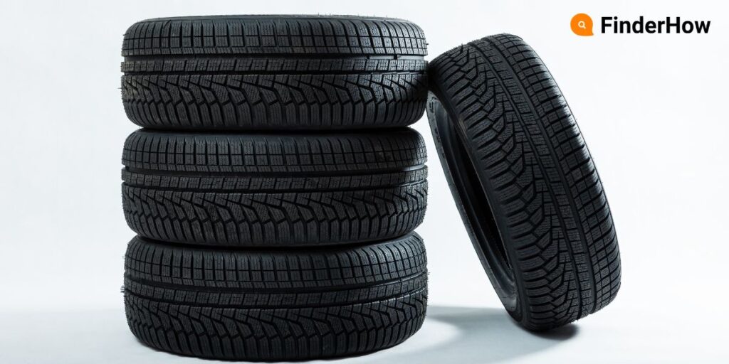 Image of a close-up of high-performance tires