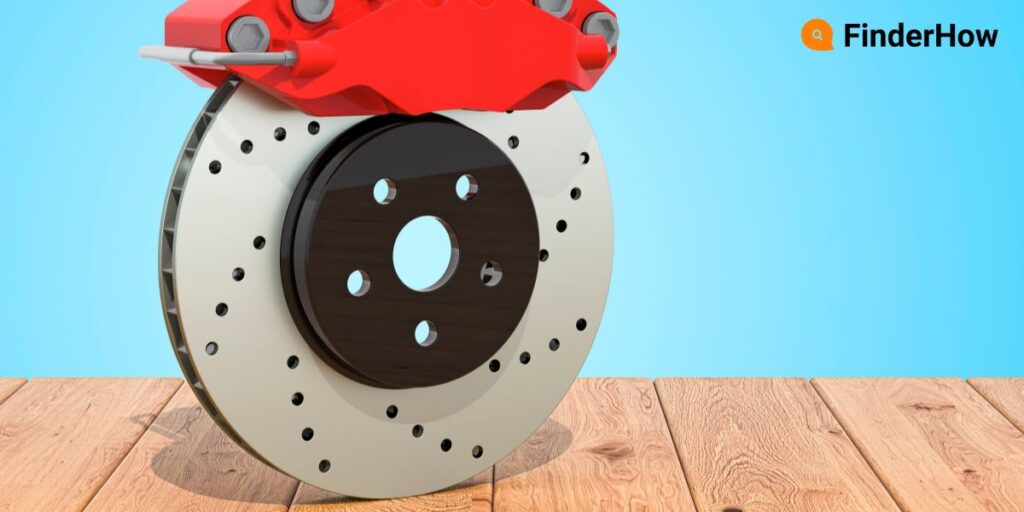 performance brake kit with large rotors and calipers